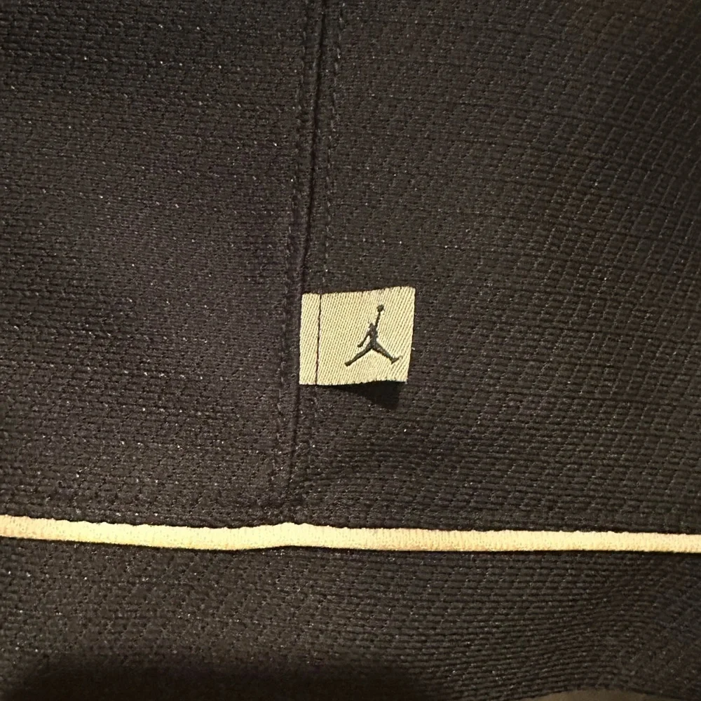 Nike Air Jordan AJ34 Raglan Long Sleeve Shirt Black and Khaki